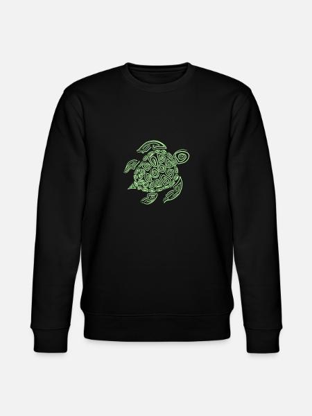 Turtle turtle shell animal - Stanley/Stella CHANGER Unisex Organic Sweatshirt - black