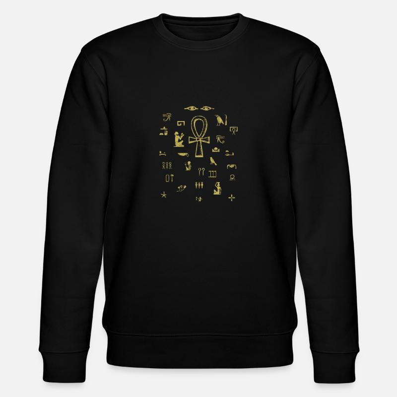 Hiéroglyphe égyptien - Sweat bio CHANGER Stanley/Stella Unisexe - noir