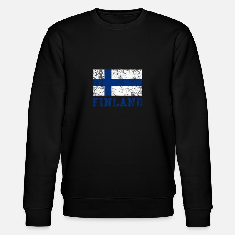Drapeau de la Finlande - Sweat bio CHANGER Stanley/Stella Unisexe - noir
