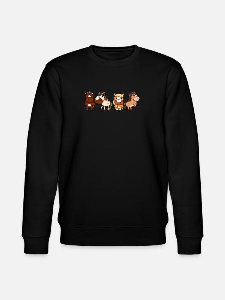 Horses team T-Shirt | Funny rider girl pony - Stanley/Stella CHANGER Unisex Organic Sweatshirt - black