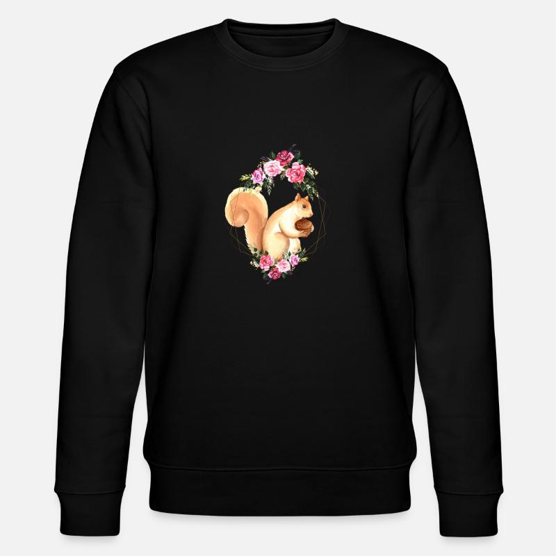squirrel - Stanley/Stella CHANGER Unisex Organic Sweatshirt - black