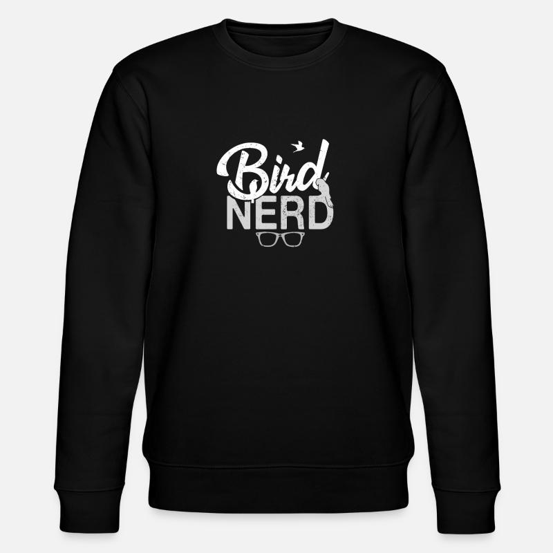 Bird Nerd - Stanley/Stella Unisex Bio-Sweatshirt CHANGER  - Schwarz