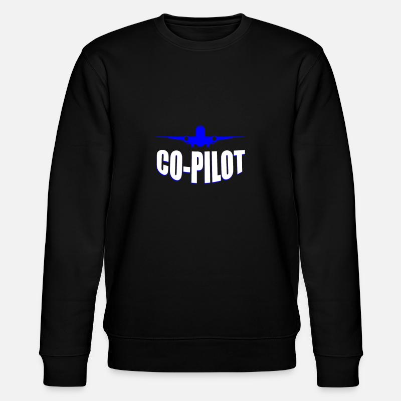 Copilote d'aviation d'avion - Sweat bio CHANGER Stanley/Stella Unisexe - noir