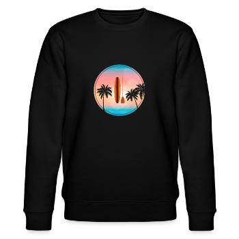 SUP surfboard - Stanley/Stella CHANGER Unisex Organic Sweatshirt - black - Front - Nik (191cm) & Marisol (170cm)