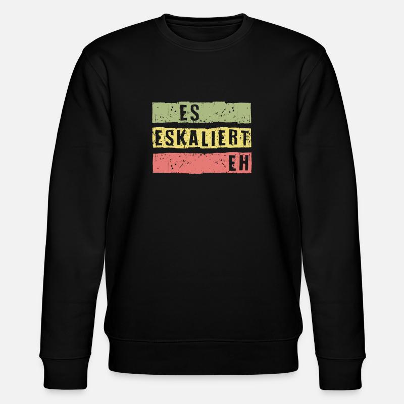 Es Eskaliert Eh - Stanley/Stella Unisex Bio-Sweatshirt CHANGER  - Schwarz