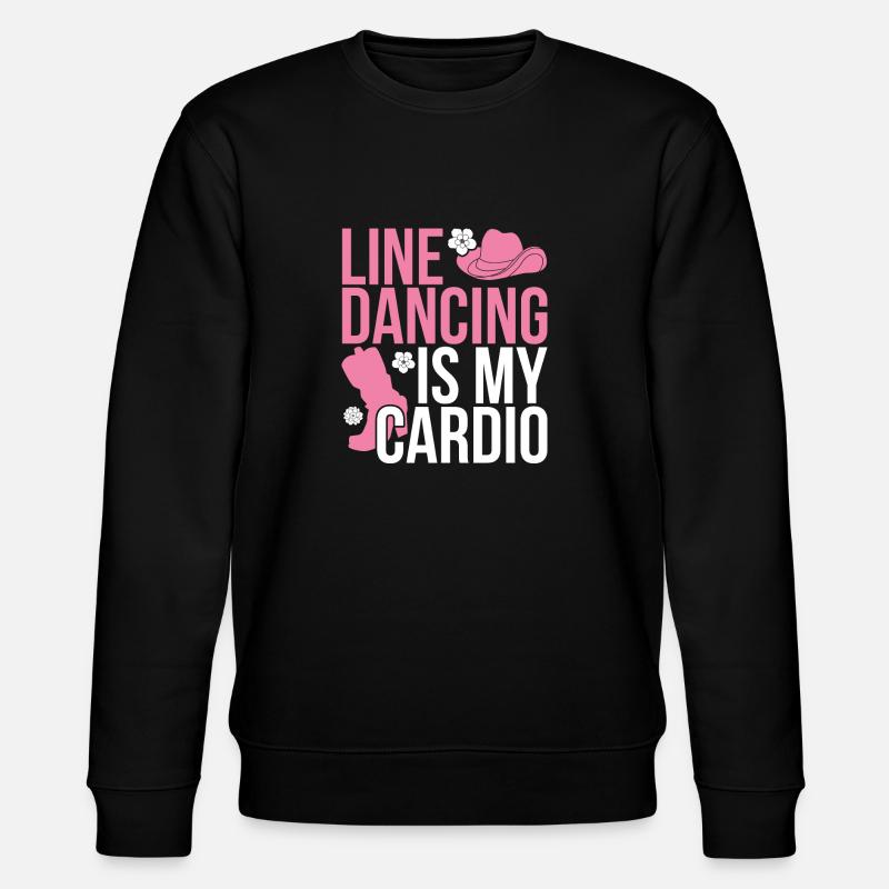 Linedance cowboy gift idea - Stanley/Stella CHANGER Unisex Organic Sweatshirt - black