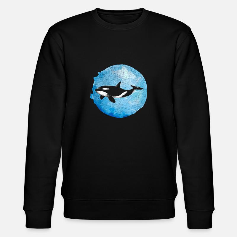 Orca - Stanley/Stella Unisex Bio-Sweatshirt CHANGER  - Schwarz