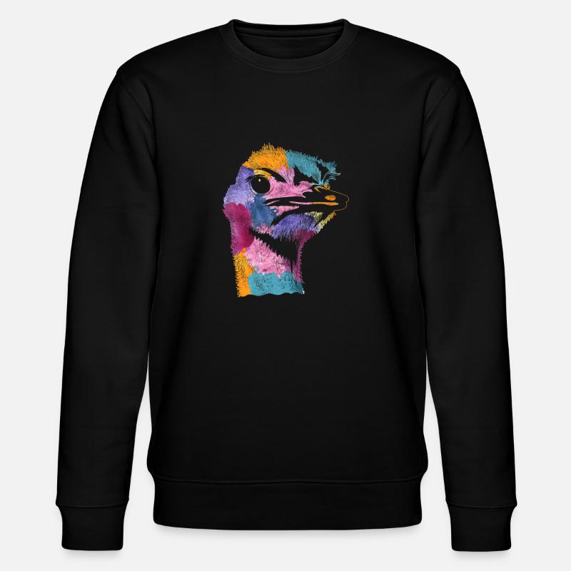 Strauß - Stanley/Stella Unisex Bio-Sweatshirt CHANGER  - Schwarz