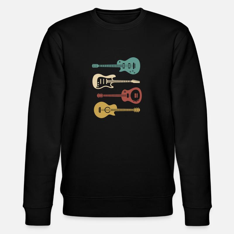Gitarre - Stanley/Stella Unisex Bio-Sweatshirt CHANGER  - Schwarz