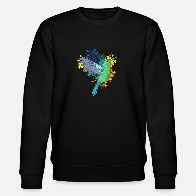 Vögel Tiere - Stanley/Stella Unisex Bio-Sweatshirt CHANGER  - Schwarz