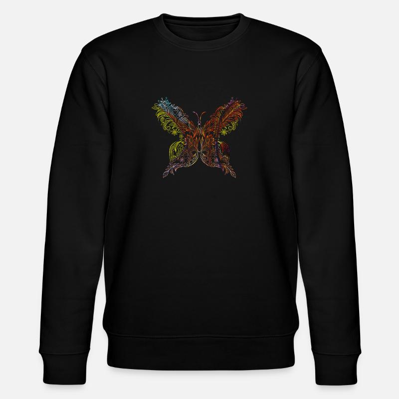 Papillon Animaux - Sweat bio CHANGER Stanley/Stella Unisexe - noir