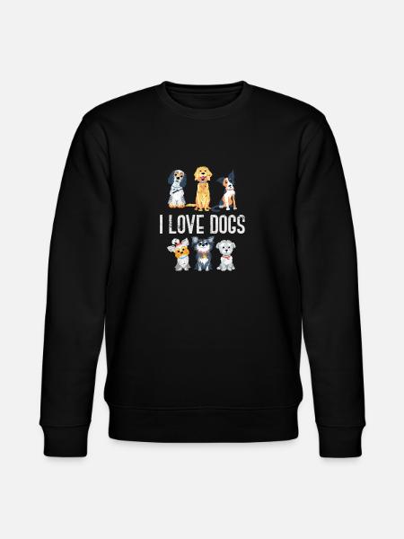 Dog dog lover - Stanley/Stella CHANGER Unisex Organic Sweatshirt - black