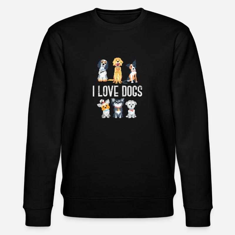 Dog dog lover - Stanley/Stella CHANGER Unisex Organic Sweatshirt - black