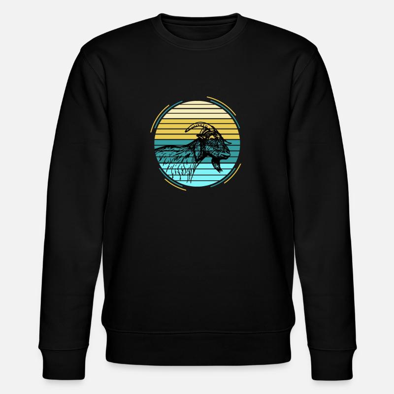 Ziege - Stanley/Stella Unisex Bio-Sweatshirt CHANGER  - Schwarz