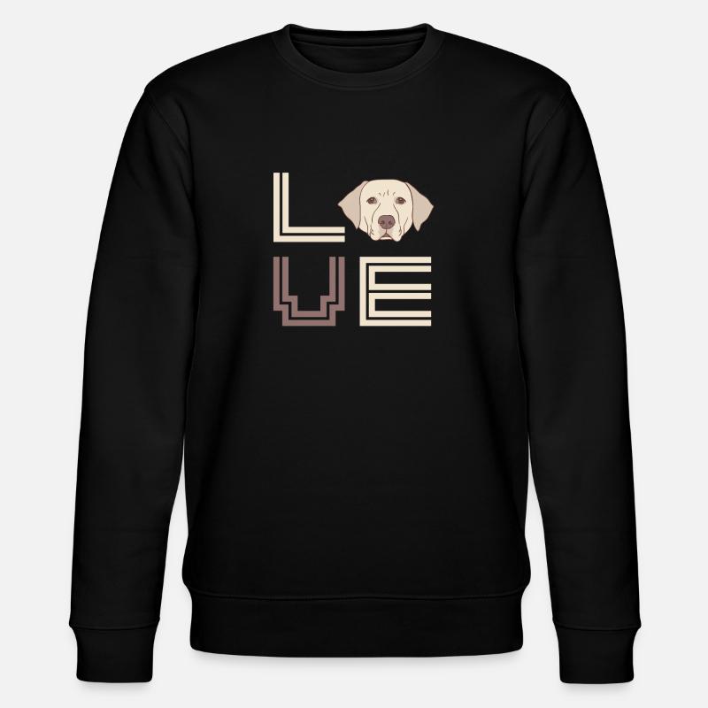 Labrador Hundebesitzer Tier - Stanley/Stella Unisex Bio-Sweatshirt CHANGER  - Schwarz