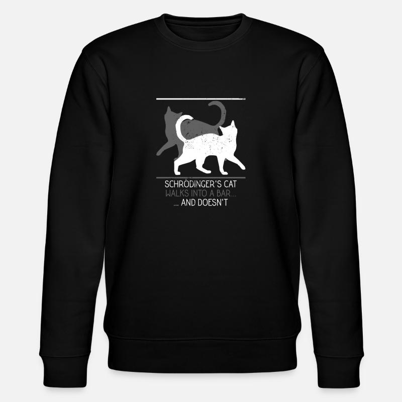 Physics cat - Stanley/Stella CHANGER Unisex Organic Sweatshirt - black