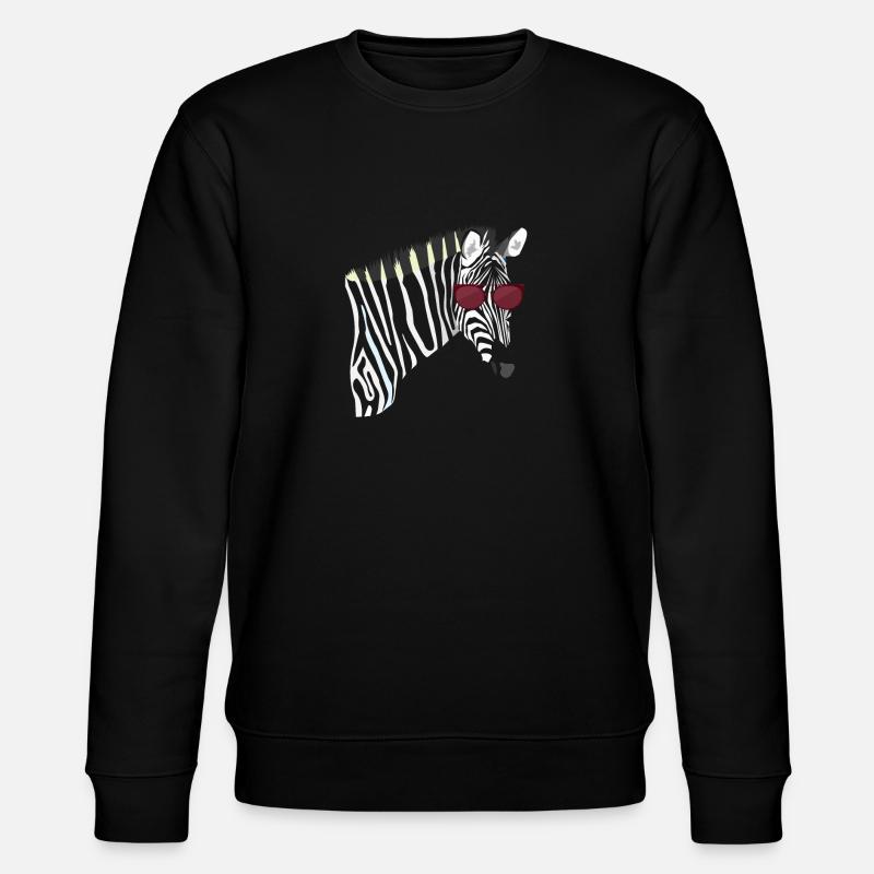 zebra - Stanley/Stella CHANGER Unisex Organic Sweatshirt - black