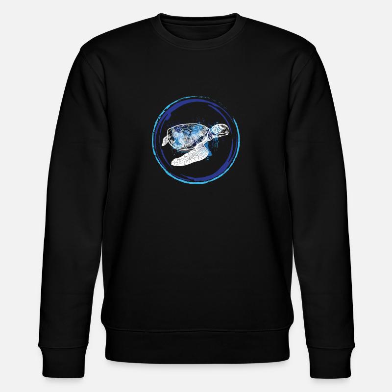 Turtle ocean kids - Stanley/Stella CHANGER Unisex Organic Sweatshirt - black