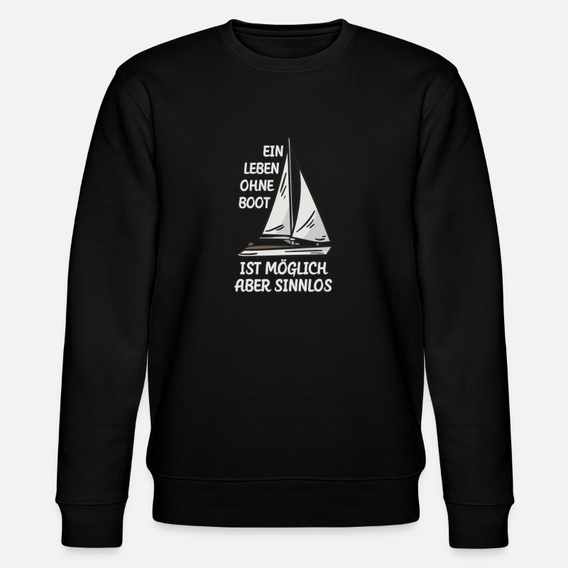 La vie sans bateau - Sweat bio CHANGER Stanley/Stella Unisexe - noir