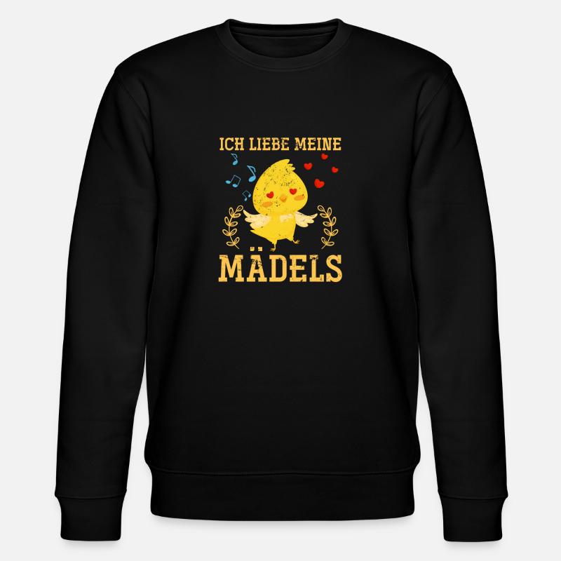 Huhn Dorfkind Landei - Stanley/Stella Unisex Bio-Sweatshirt CHANGER  - Schwarz