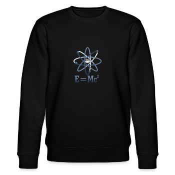 E = MC2 - Élément d'atome de café - Sweat bio CHANGER Stanley/Stella Unisexe - noir - Devant - Nik (191cm) & Marisol (170cm)