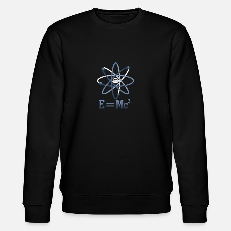 E = MC2 - Coffee Atom Elemento - Stanley/Stella CHANGER Unisex Organic Sweatshirt - black
