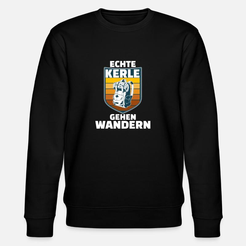 Wandern Wanderer - Stanley/Stella Unisex Bio-Sweatshirt CHANGER  - Schwarz