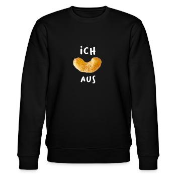 Ich Erdnusflip aus Ich flippe aus Ich flip aus - Stanley/Stella Unisex Bio-Sweatshirt CHANGER  - Schwarz - Vorne - Nik (191cm) & Marisol (170cm)