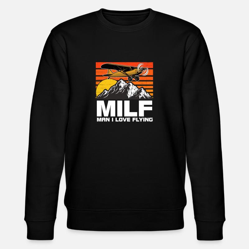 Pilote vol d’avion - Sweat bio CHANGER Stanley/Stella Unisexe - noir