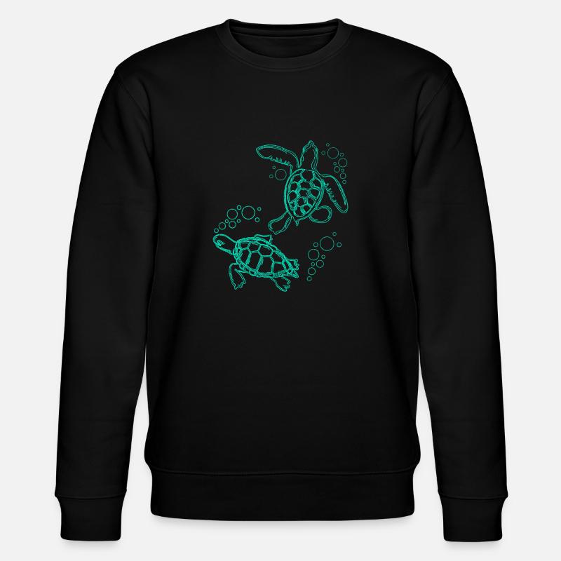 Turtles turtle shells - Stanley/Stella CHANGER Unisex Organic Sweatshirt - black