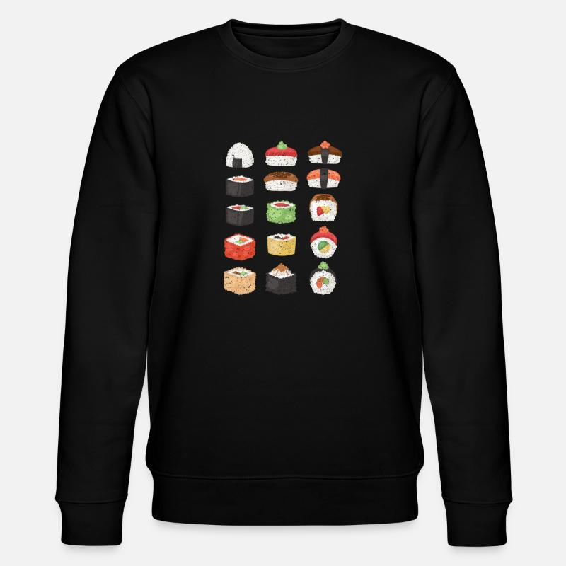 Sushi Japaner Ramen - Stanley/Stella Unisex Bio-Sweatshirt CHANGER  - Schwarz