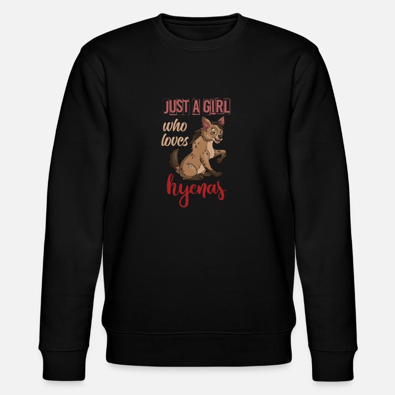 Hyäne Afrika Tier - Stanley/Stella Unisex Bio-Sweatshirt CHANGER  - Schwarz