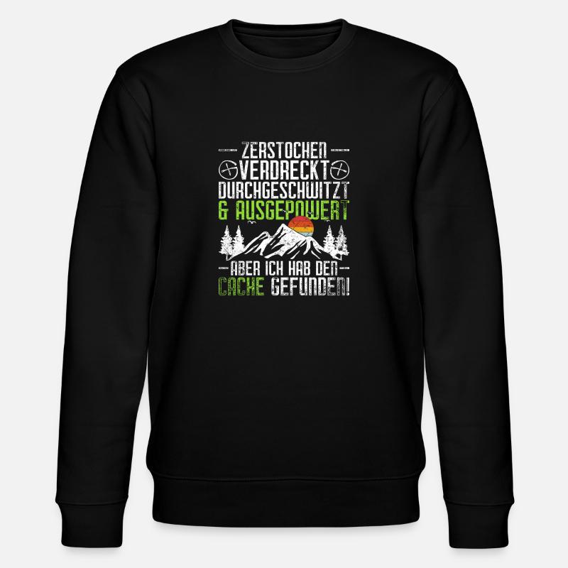Geocache Geocaching - Stanley/Stella Unisex Bio-Sweatshirt CHANGER - Schwarz