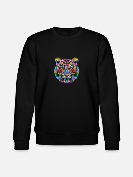 Tiger Tier - Stanley/Stella Unisex Bio-Sweatshirt CHANGER  - Schwarz