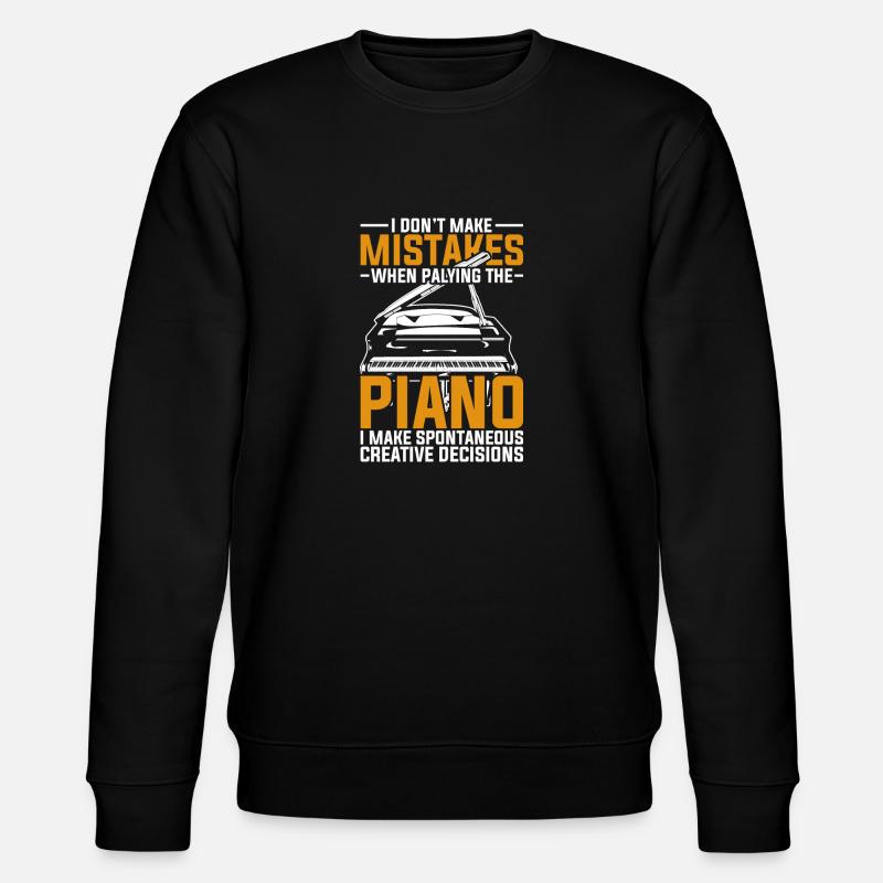 Klavier - Stanley/Stella Unisex Bio-Sweatshirt CHANGER  - Schwarz
