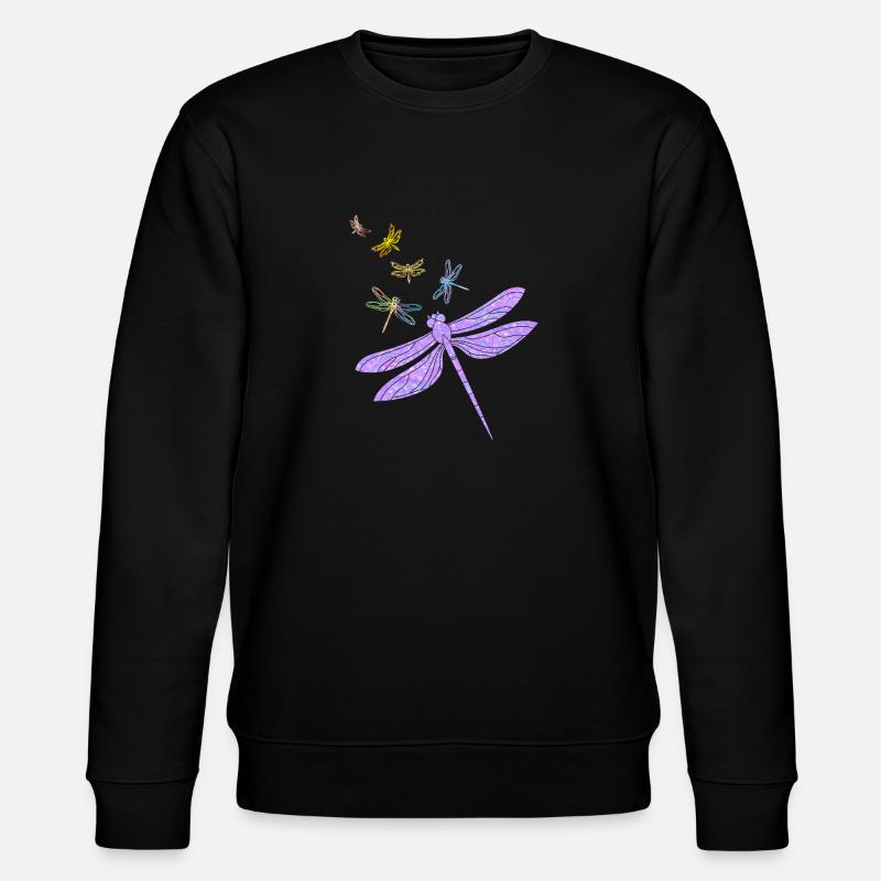 Ailes libellules - Sweat bio CHANGER Stanley/Stella Unisexe - noir