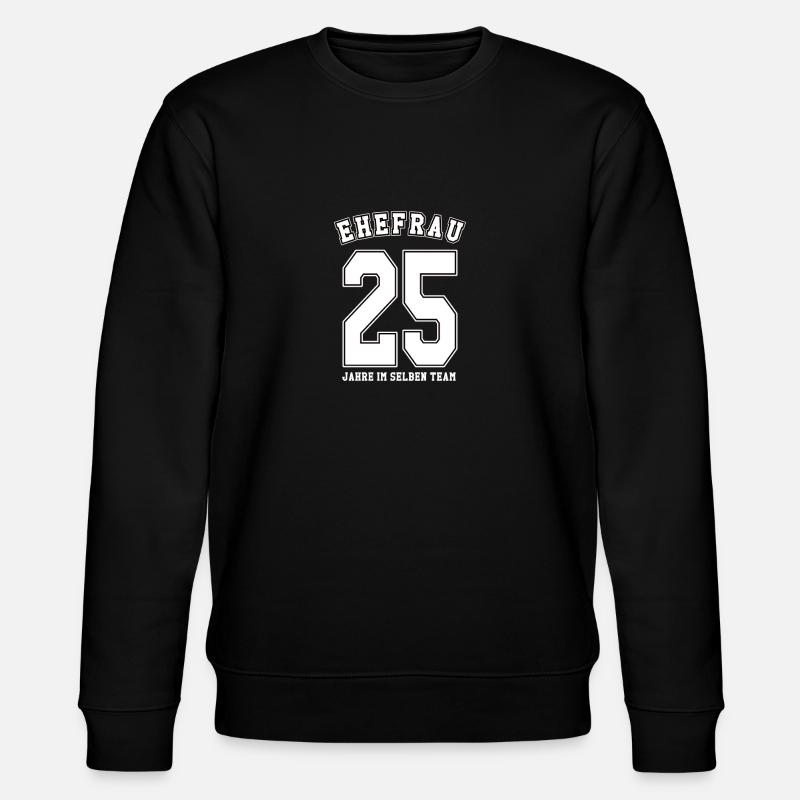 Geschenkideen Silberhochzeit - Stanley/Stella Unisex Bio-Sweatshirt CHANGER  - Schwarz