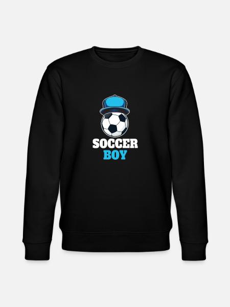 Funny Football Boy - Stanley/Stella CHANGER Unisex Organic Sweatshirt - black