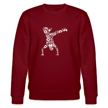 Breakdance Street Dance schnelle Bewegung Dance Ge - Stanley/Stella Unisex Bio-Sweatshirt CHANGER  - Burgunderrot - Vorne - Nik (191cm) & Marisol (170cm)