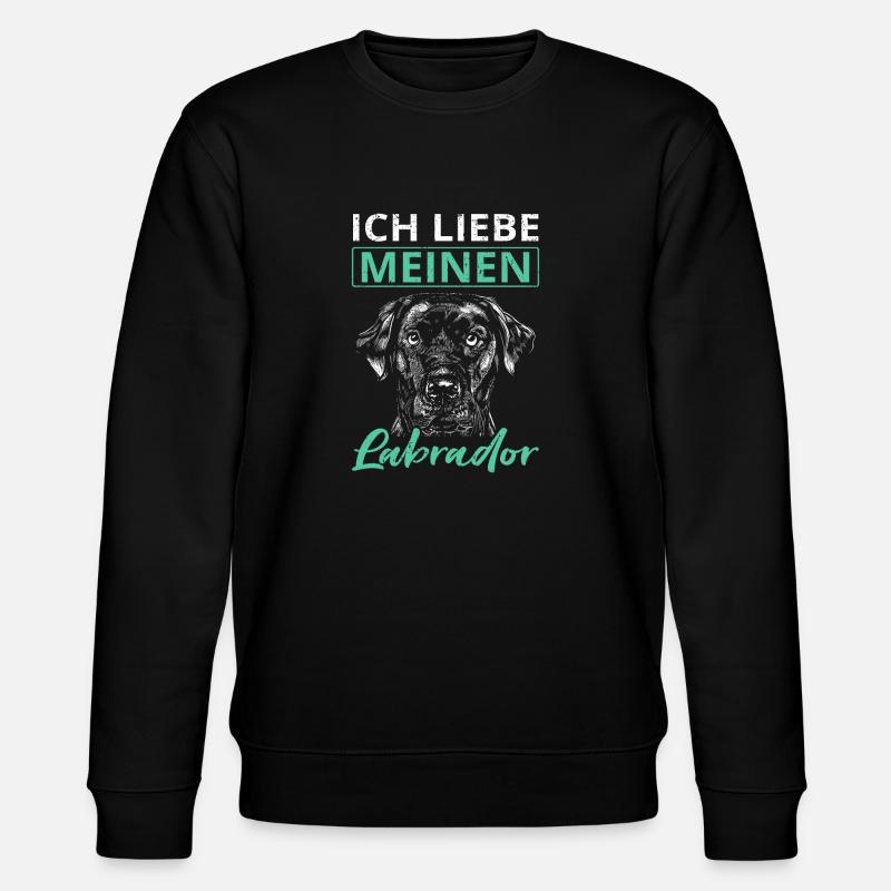 Labrador - Stanley/Stella Unisex Bio-Sweatshirt CHANGER  - Schwarz