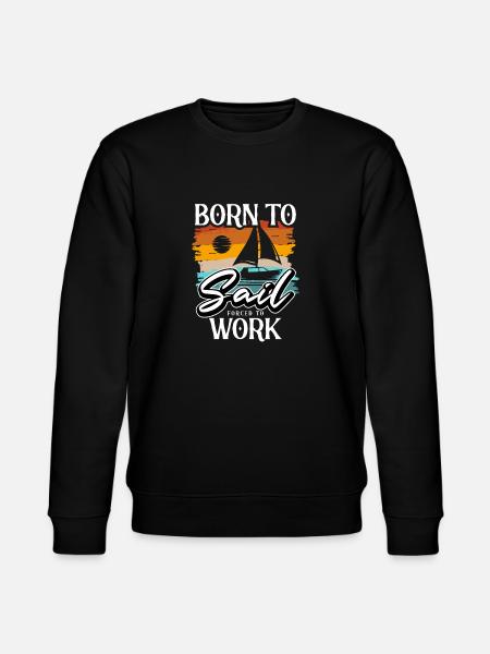 Sailor Sailing Ship Sailboat - Stanley/Stella CHANGER Unisex Organic Sweatshirt - black