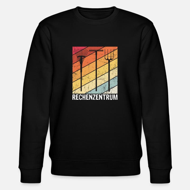 Rechenzentrum Spruch - Stanley/Stella Unisex Bio-Sweatshirt CHANGER  - Schwarz