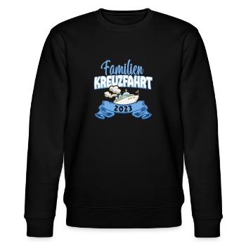 Kreuzfahrt Kreuzfahrtreisende Familie - Stanley/Stella Unisex Bio-Sweatshirt CHANGER  - Schwarz - Vorne - Nik (191cm) & Marisol (170cm)