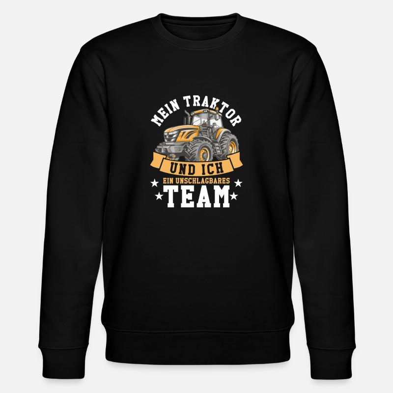 Landwirt Ackerbauer Traktor - Stanley/Stella Unisex Bio-Sweatshirt CHANGER - Schwarz