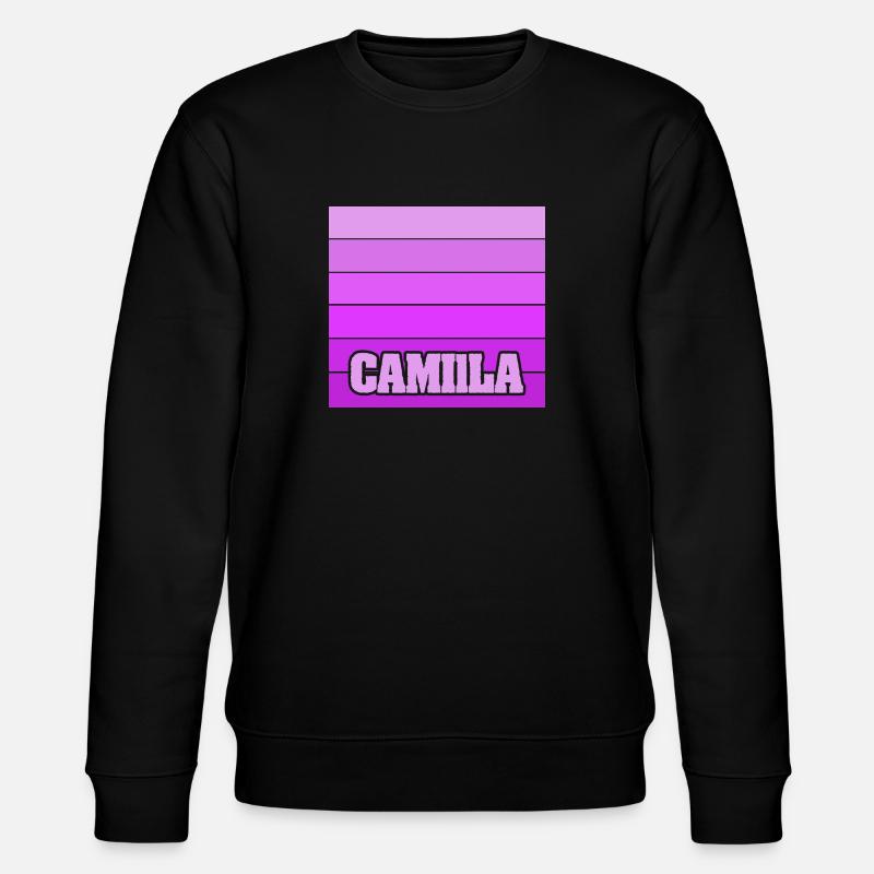 Mädchenname Camilla - Stanley/Stella Unisex Bio-Sweatshirt CHANGER  - Schwarz