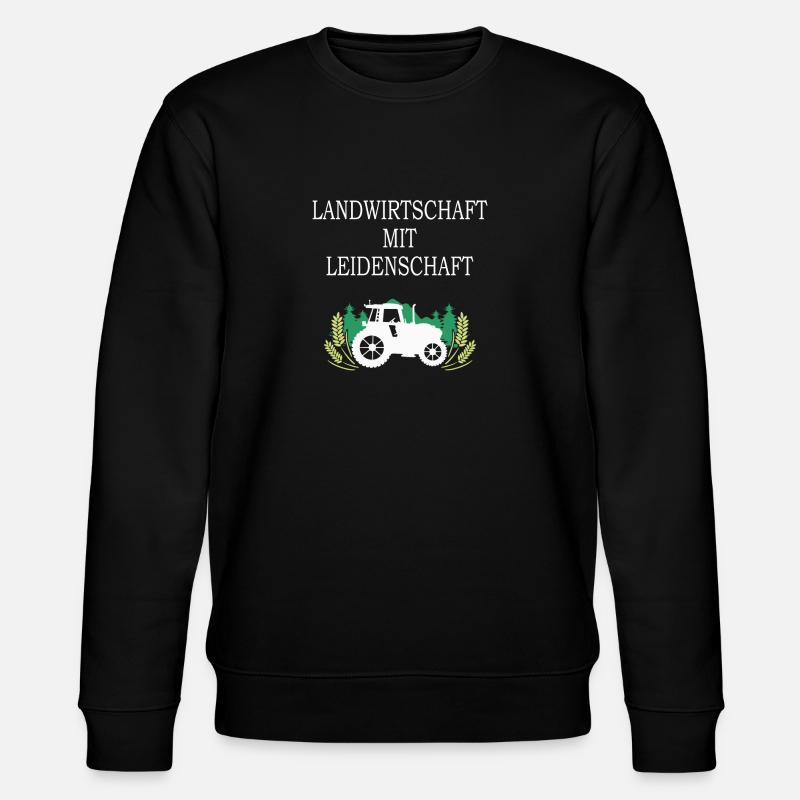 Landwirtschaft mit Leidenschaft - Stanley/Stella Unisex Bio-Sweatshirt CHANGER  - Schwarz