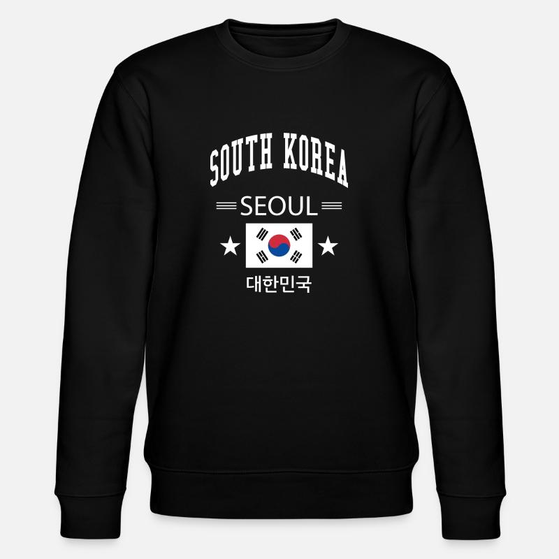 Südkorea - Stanley/Stella Unisex Bio-Sweatshirt CHANGER  - Schwarz
