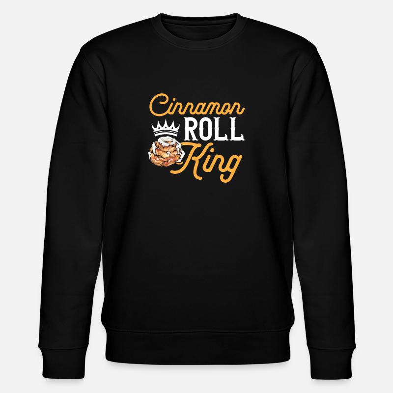 Cinnamon roll - Stanley/Stella CHANGER Unisex Organic Sweatshirt - black