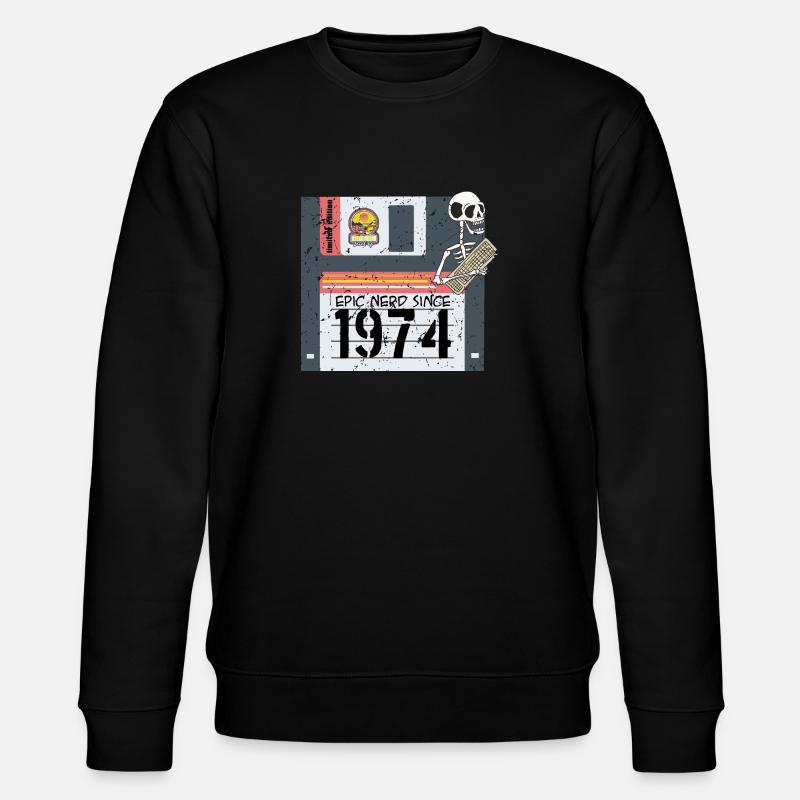 Nerd Anniversaire 1974 - Sweat bio CHANGER Stanley/Stella Unisexe - noir