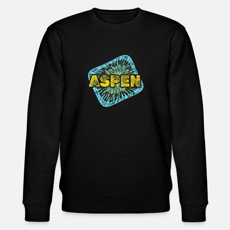 Geschenk für Aspen - Stanley/Stella Unisex Bio-Sweatshirt CHANGER  - Schwarz